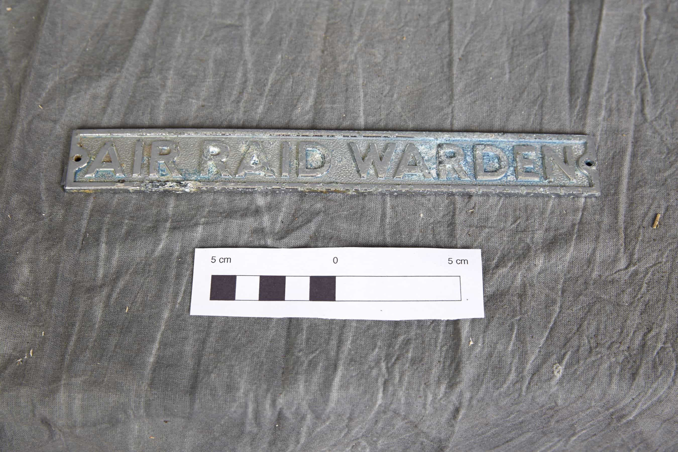 Air Raid Warden Sign