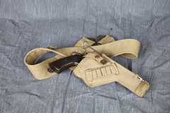 Canvas revolver holster