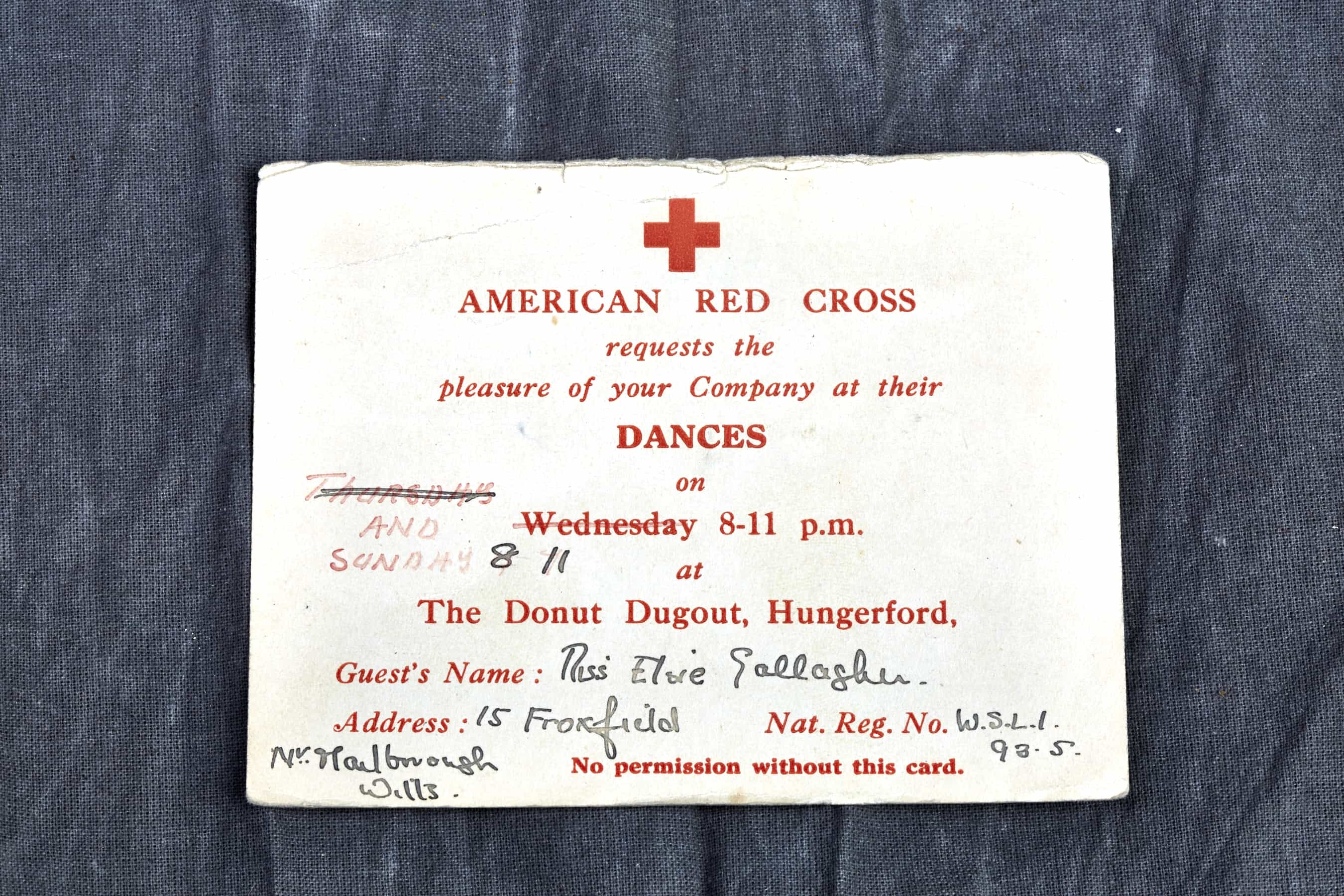 American Red Cross Dance invitation