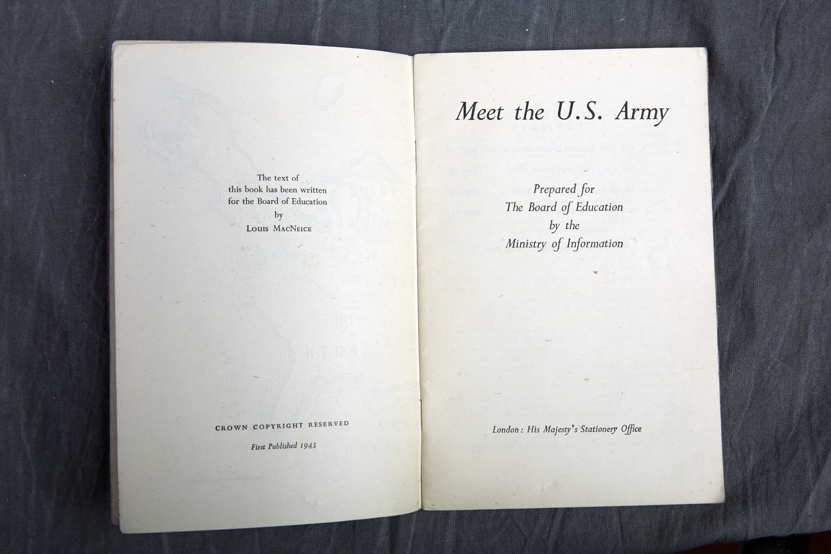 'Meet the US Army' booklet