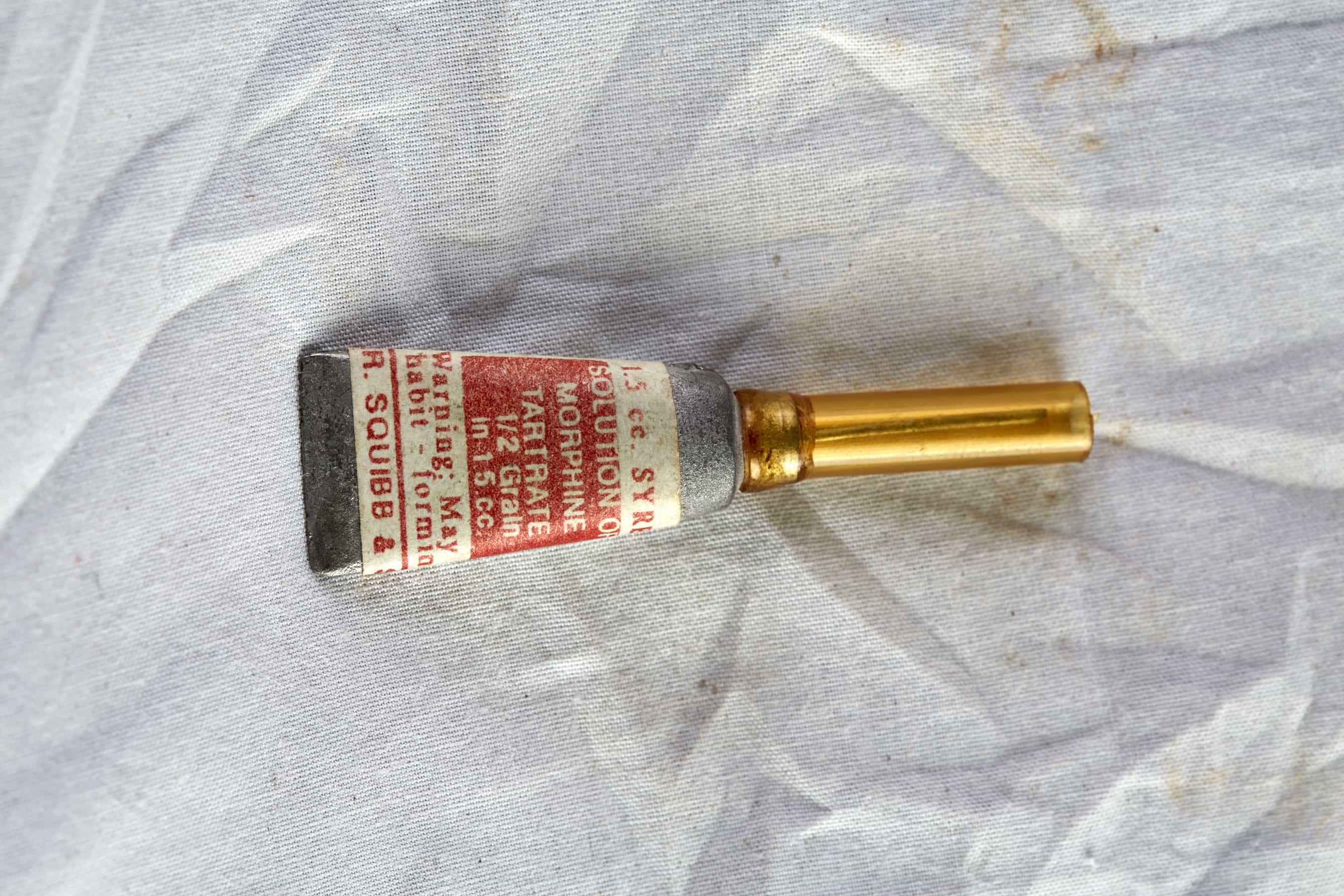 Band of Brothers film prop: Morphine Squibb