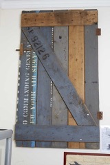 Door, made from a US Army Packing Crate