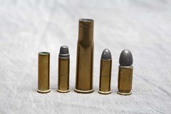 Assorted brass cartridge cases