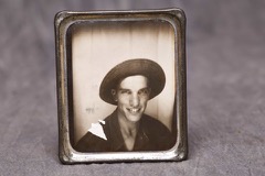 Framed B&W Photograph of Jack Womer