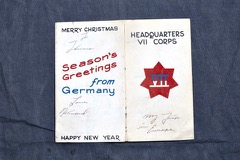 HQ VII Corps Christmas Card and Campaign Map