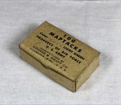 US Army Air Force issue Maptacks Box and Contents