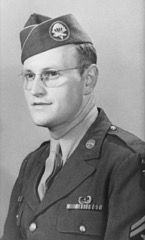 Black and white photograph of Sergeant William Schneider