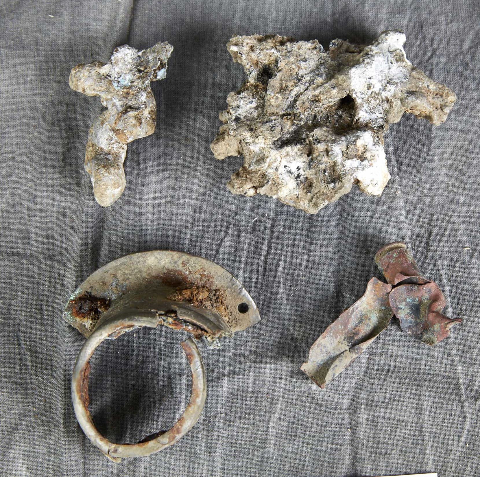 Four pieces of wreckage, recovered from the site of a Heinkel 111, brought down near East Woodhay, on the night of 28/29 July 1940